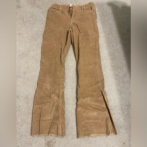Brown flare corduroy jeans